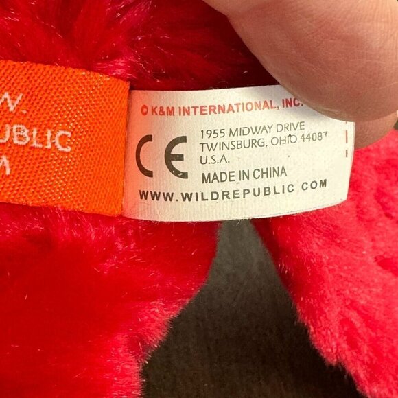 Wild Republic Cuddlekins Scarlett Macaw Plush Stuffed Parrot Bird Red Toy - Picture 10 of 10